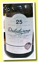 Dalwhinnie 25 yo 1987/2012 (52.1%, OB, Special Release, 5358 bottles)